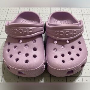 Crocs Purple Lilac Lavender Baby Infant Shoes Slip On clogs C4